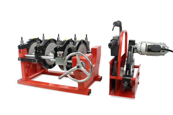 braçadeiras da máquina quatro da solda por fusão da extremidade do manual de 125mm para a tubulação do Hdpe