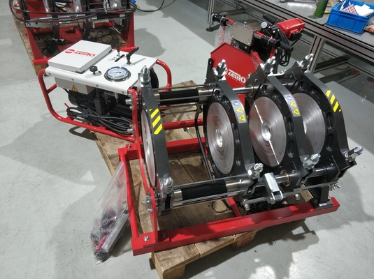 Máquina hidráulica vermelha da solda por fusão da extremidade para o marceneiro Customized da fusão