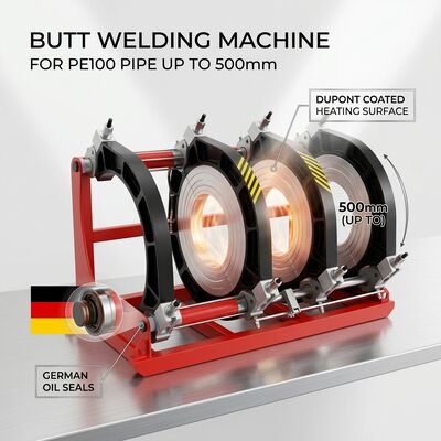630-1200mm HDPE Butt Fusion Welder DVS2207 Máquina hidráulica