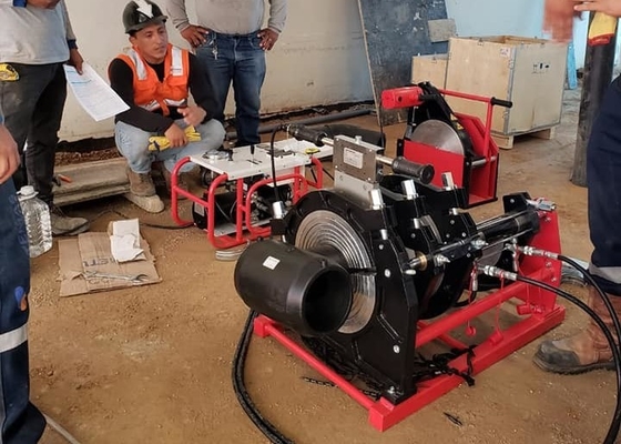 máquina da solda por fusão da extremidade do HDPE 220V, IPS 14" máquina de solda hidráulica do Hdpe