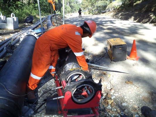 Máquina da solda por fusão da extremidade do HDPE de ZEMO 5.35KW, máquina da junção de tubulação do HDPE do IPS