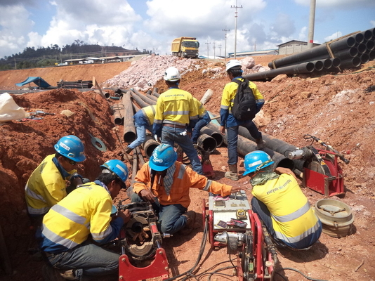Máquina da solda por fusão da extremidade do HDPE de ZEMO 5.35KW, máquina da junção de tubulação do HDPE do IPS