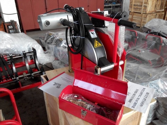 máquina de soldadura da extremidade do HDPE 110V de 355mm, máquina hidráulica da fusão da extremidade 1.1KW