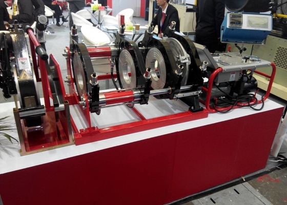 máquina de soldadura da extremidade do HDPE 110V de 355mm, máquina hidráulica da fusão da extremidade 1.1KW