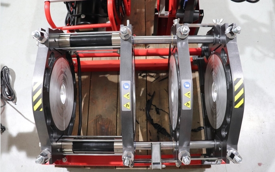 HDPE hidráulico da máquina 220V 355MM da solda por fusão da extremidade 50HZ com trole