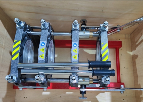 Máquina da solda por fusão da extremidade do manual de 200MM, máquina de soldadura da extremidade do HDPE de quatro braçadeiras