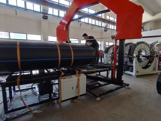 a faixa plástica do corte da tubulação de 1200mm viu corte do ângulo da máquina o multi